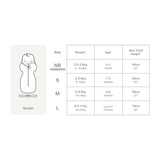 Love To Dream Swaddle UP-Rainbow-Size Guide_6 - ANB Baby