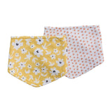 Lulujo Bandana Bibs, 2-Pack-Mealtime Accessories-Lulujo-Wildflower & Dots-ANB Baby Store