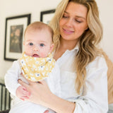 Lulujo Bandana Bibs, 2-Pack-Mealtime Accessories-Lulujo-Wildflower & Dots-ANB Baby Store