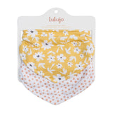 Lulujo Bandana Bibs, 2-Pack-Mealtime Accessories-Lulujo-Wildflower & Dots-ANB Baby Store