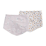 Lulujo Bandana Bibs, 2-Pack-Mealtime Accessories-Lulujo-Vintage Floral & Dragonfly-ANB Baby Store