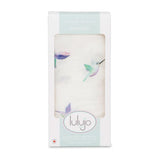 Lulujo Bamboo Swaddle-Hummingbirds_5 - ANB Baby