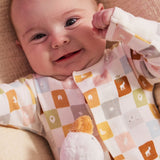 Magnetic Me Checkmate Organic Cotton Magnetic Footie-Newborn_9 - ANB Baby