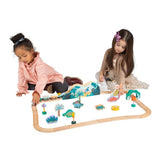 Manhattan Toy T-Rex Express Wooden Train Set-Puzzles & Games-Manhattan Toy-Multicolor-ANB Baby Store