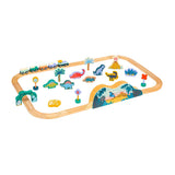 Manhattan Toy T-Rex Express Wooden Train Set-Puzzles & Games-Manhattan Toy-Multicolor-ANB Baby Store