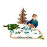 Manhattan Toy T-Rex Express Wooden Train Set-Puzzles & Games-Manhattan Toy-Multicolor-ANB Baby Store
