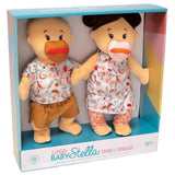 Manhattan Toy Wee Baby Stella Peach Twins Toy, Side View in Box - ANB Baby