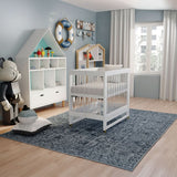 Melo Caress Foldable Crib_Pure White-Acrylic-Gold_1 - ANB Baby