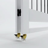 Melo Caress Mini Foldable Crib-Pure White-Acrylic-Gold_3 - ANB Baby