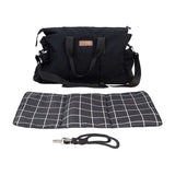Mountain Buggy V1 Double Satchel with Clips, Change Mat-Grid_1 - ANB Baby