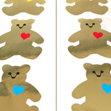 Mrs. Grossman's Strip of Gold Classic Bear Stickers_3 - ANB Baby