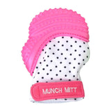 Munch Mitt Baby Teething Mitten Pink Shimmer_9 - ANB Baby