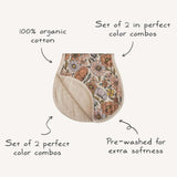 Mushie-Muslin-Burp-Cloth-Organic-Cotton-Roman-Green-Fog_4 - ANB Baby