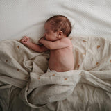 Mushie Muslin Swaddle Blanket-Swaddles & Sleeping Bags-Mushie-Rainbows-ANB Baby Store