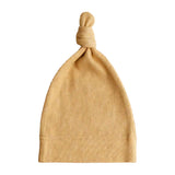 Mushie Ribbed Baby Beanie-Clothing-Mushie-Mustard Melange-ANB Baby Store