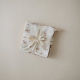 Mushie Muslin Cotton Washcloth-Pink Flower_5 - ANB Baby