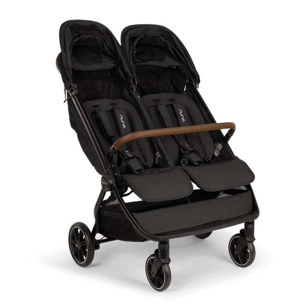 NUNA TRVL dubl Lightweight Stroller Caviar Side 1 - ANB Baby