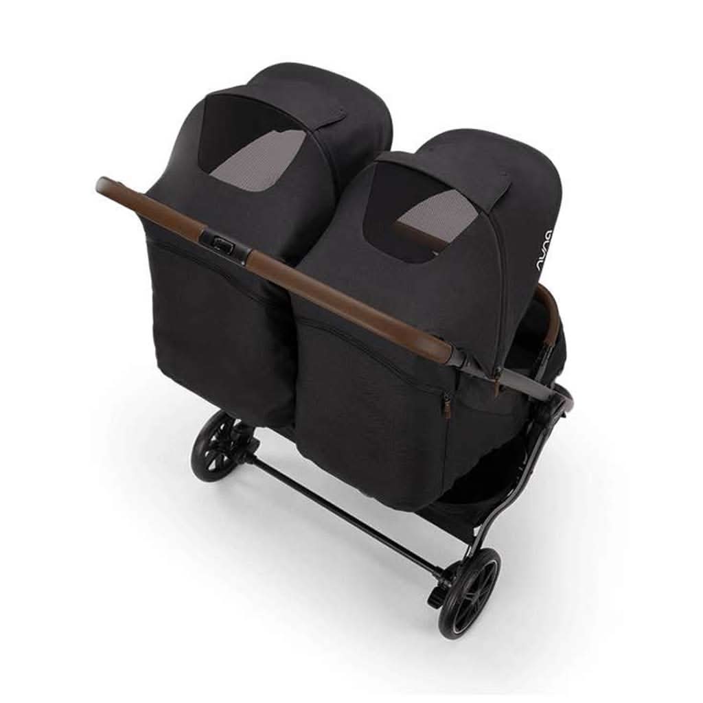 NUNA TRVL dubl Lightweight Stroller Caviar Top back - ANB Baby