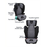 Nuna AACE 2-In-1 Booster Car Seat Caviar_3 - ANB Baby