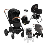 Nuna Mixx Next Stroller+PIPA Aire RX Travel System+Mixx Next Bassinet & Stand+Mixx Next Accessories-Caviar_1 - ANB Baby