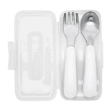 OXO TOT On-The-Go Fork And Spoon Set with Carrying Case-Mealtime Accessories-OXO Tot-Teal-ANB Baby Store