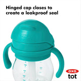 OXO TOT Transitions Straw Cup with Removable Handles-6 OZ-Teal_5 - ANB Baby