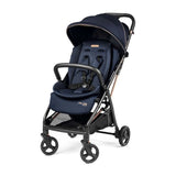 Peg Perego Selfie Plus Lightweight Stroller Blue Shine Main - ANB Baby