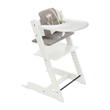 STOKKE Tripp Trapp High Chair Complete with White Nordic Grey Cushion White Tray_014 - ANB Baby