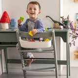 STOKKE Tripp Trapp High Chair Complete with White Nordic Grey Cushion White Tray_12 - ANB Baby