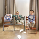 STOKKE Tripp Trapp High Chair Complete with White Nordic Grey Cushion White Tray_13 - ANB Baby