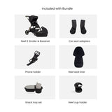 Silver Cross Reef 2 Stroller with Folding Bassinet and Accessory Bundle-Special Edition - Espresso_12 - ANB Baby