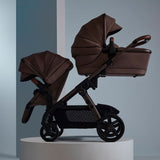 Silver Cross Wave 3 Single-To-Double Stroller, Caramel_6 - ANB Baby