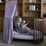 Stokke Sleepi Bed Organic Cotton Fitted Sheet-Lavender_2 - ANB Baby