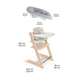 Stokke Tripp Trapp High Chair 2 with Cushion-Newborn Set and Stokke Tray_17 - ANB Baby