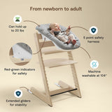 Stokke Tripp Trapp High Chair 2 with Cushion-Newborn Set and Stokke Tray_6 - ANB Baby