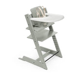 Stokke Tripp Trapp High Chair 2 with Cushion and Tray Glacier Green with Glacier Green_14. - ANB Baby