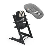 Stokke Tripp Trapp High Chair 2 with Newborn Set Black With Anthracite_7 - ANB Baby
