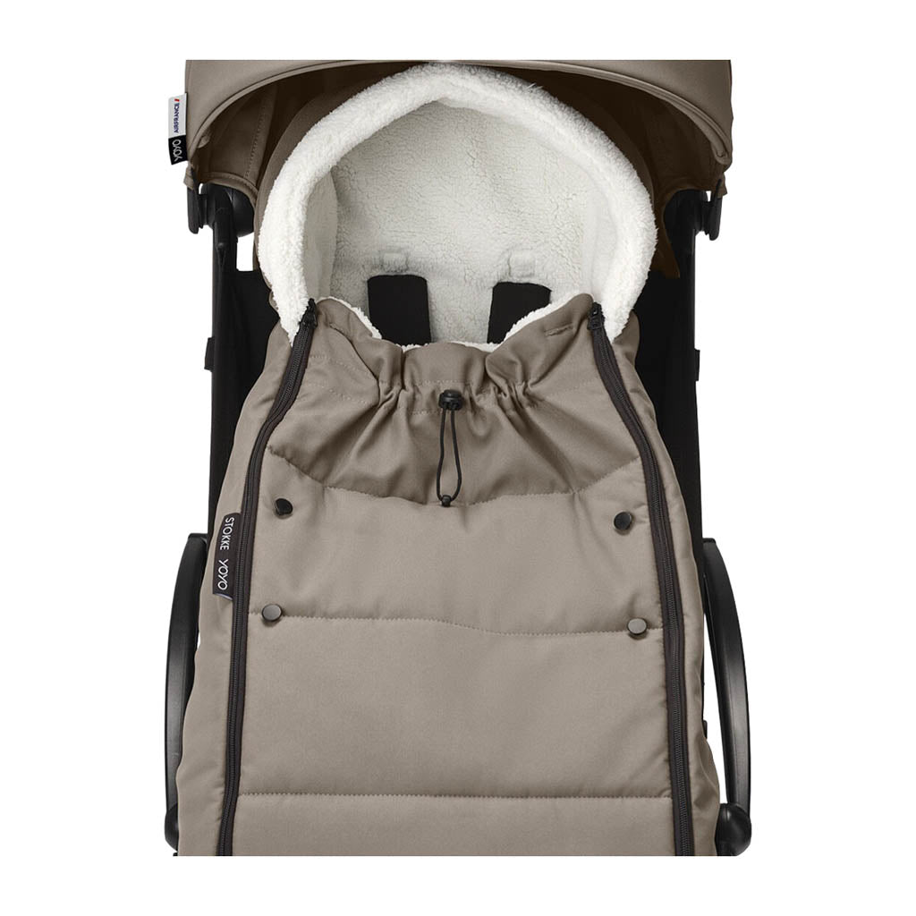 Stokke YOYO Footmuff-Taupe_4 - ANB Baby