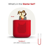 Tonies Toniebox 2 Screen-Free Starter Set-Playtime Puppy-Sunset Red_3 - ANB Baby