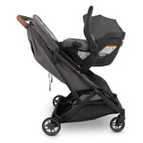 UPPAbaby Adapters for Minu Duo, Mesa & Mesa V2, Mesa Max, Mesa i-Size & Aria, Side View with acr seat attached with adapter - ANB Baby