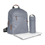 UPPAbaby Changing Backpack-Gregory-Blue Melange Saddle Leather_3 - ANB Baby