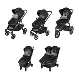 UPPAbaby CozyGanoosh Luxe Footmuff-Lyla-Onyx Nylon_8 - ANB Baby