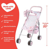 Adora Classic Pastel Pink Medium Shade Umbrella Stroller - ANB Baby