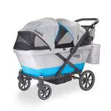 Larktale Caravan Coupe V2 Compact Stroller Wagon, Gray - Blue - ANB Baby