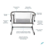 Baby Delight Beside Me Dreamer Bassinet & Bedside Sleeper-Cribs & Bassinets-Baby Delight-Organic Sage-ANB Baby Store