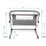 Baby Delight Beside Me Dreamer Bassinet & Bedside Sleeper-Cribs & Bassinets-Baby Delight-Organic Sage-ANB Baby Store
