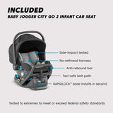 Baby Jogger City Mini GT2 + City GO 2 Travel System, Opulent Black - ANB Baby