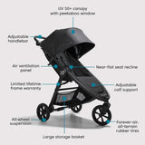 Baby Jogger City Mini GT2 + City GO 2 Travel System, Opulent Black - ANB Baby