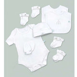 Babyblooms Hand Tied Baby Clothes Bouquet and Personalized Bunny - ANB Baby