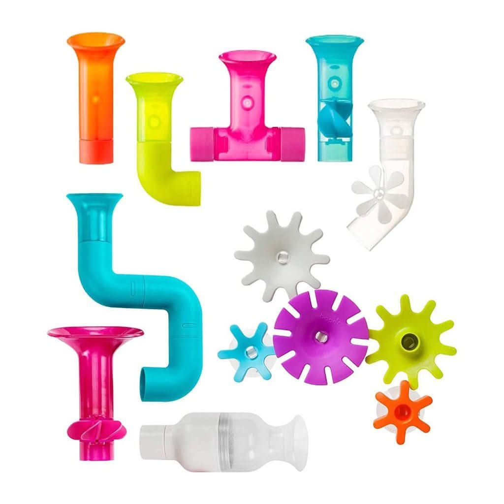 Boon Building Bath Toy Bundle with Pipes, Cogs and Tubes, Pack of 13 - ANB Baby